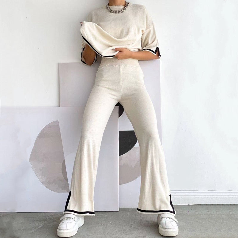 Patchwork 2-Teiler Strickanzug