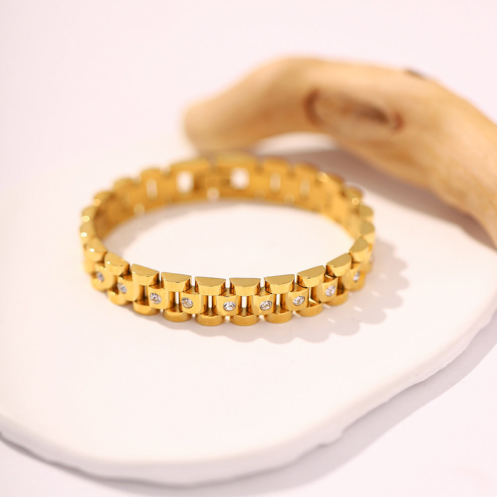 Gold plated bracelet