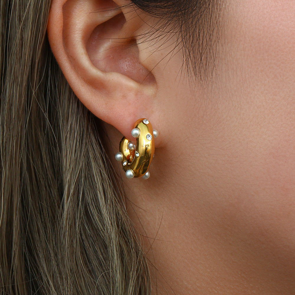 Pearl hoops