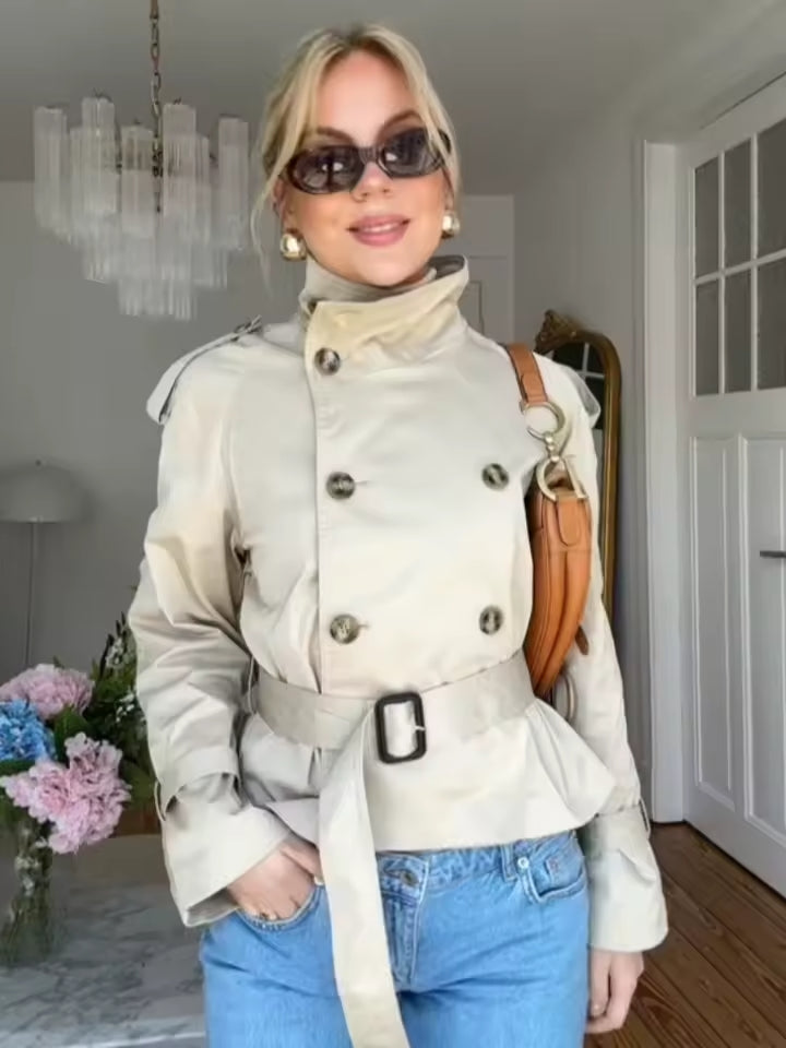Eleganter Mini Trenchcoat