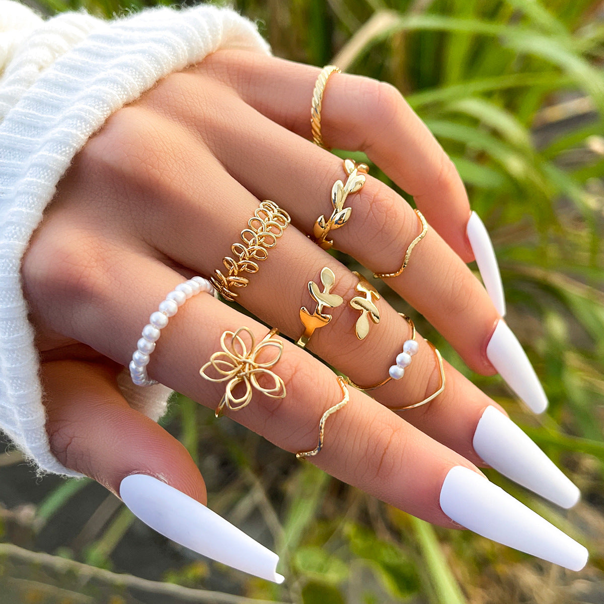 Flower Ring 10er Set
