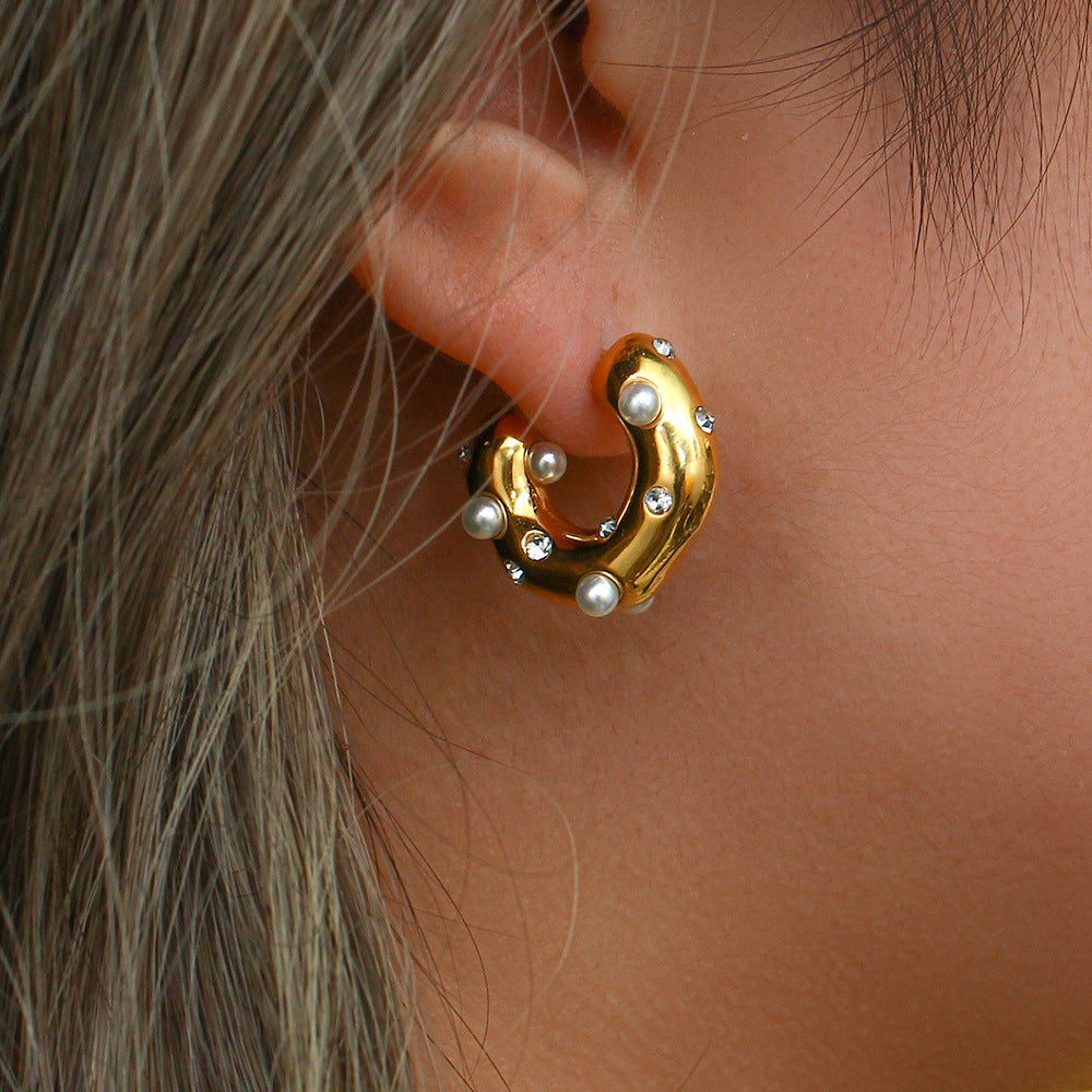Pearl hoops
