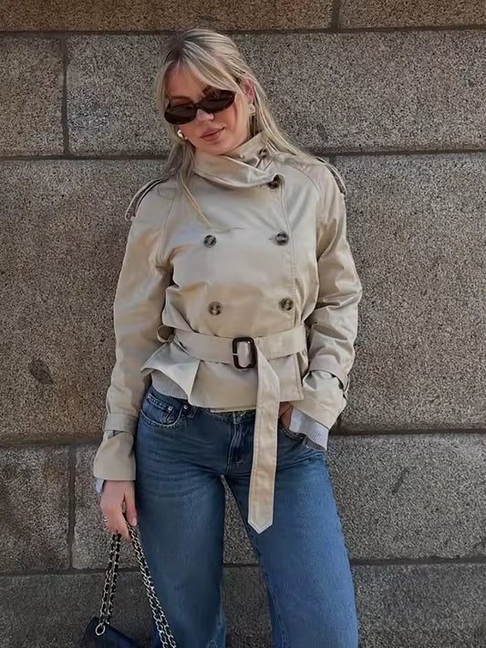 Eleganter Mini Trenchcoat