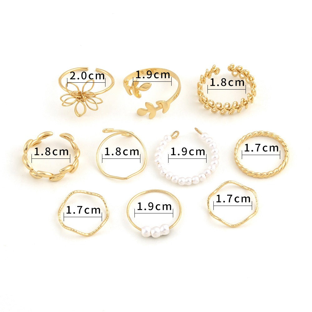 Flower Ring 10er Set