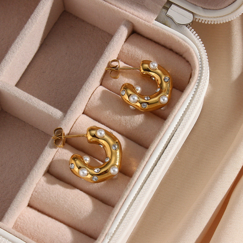 Pearl hoops