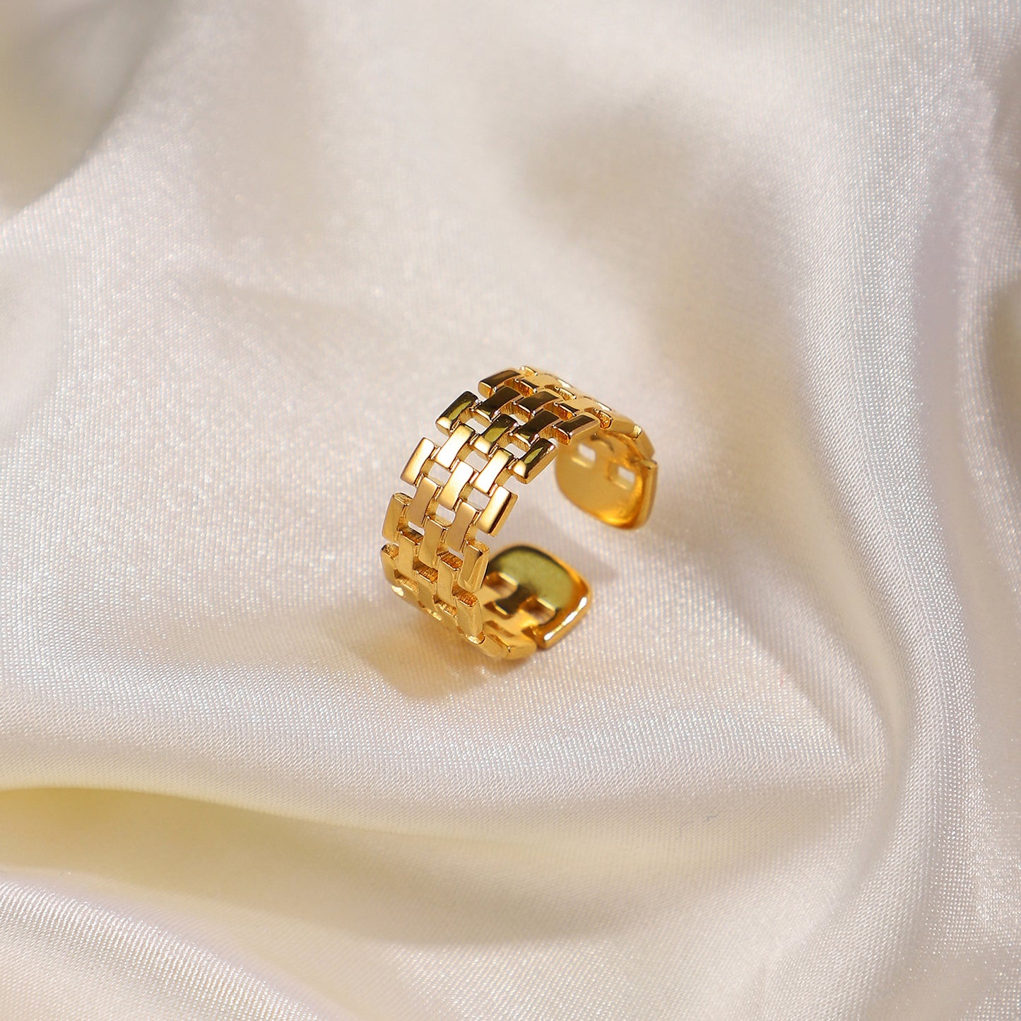 Vergoldeter Watch Band Ring